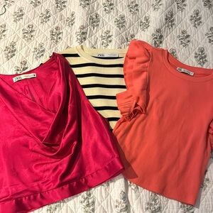 Bundle of 3 Zara Tops